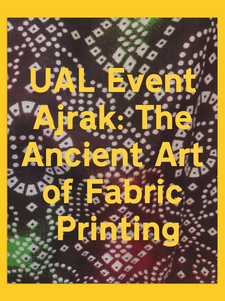 Event: Ajrak – The Ancient Art of Fabric Printing